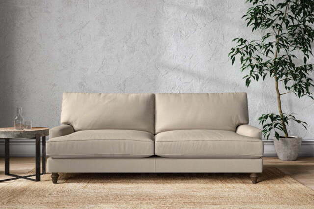 nkuku Marri Sofa - Make To Order - Grand - Recycled Cotton Stone
