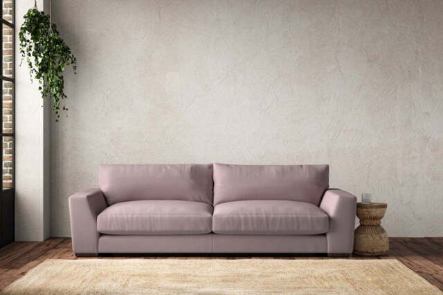nkuku Guddu Sofa - Make To Order - Grand - Recycled Cotton Lavender