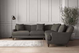 nkuku Deni Large Corner Sofa - Make To Order - Brera Linen Granite