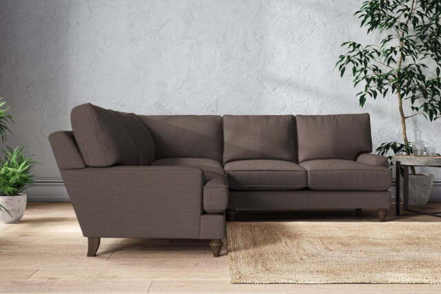 nkuku Marri Corner Sofa - Make To Order - Large - Recycled Cotton Mocha