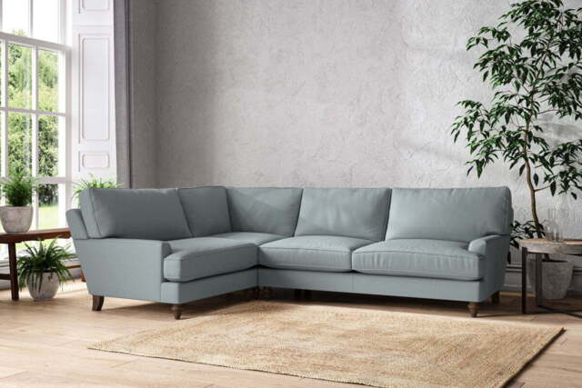 nkuku Marri Left Hand Corner Sofa - Make To Order - Grand - Recycled Cotton Horizon