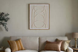 nkuku Mauri Frayed Wall Art - Decorative Accessories - One Size - Neutral