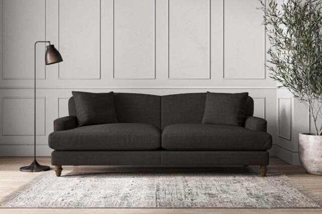 nkuku Deni Sofa - Make To Order - Grand - Brera Linen Espresso