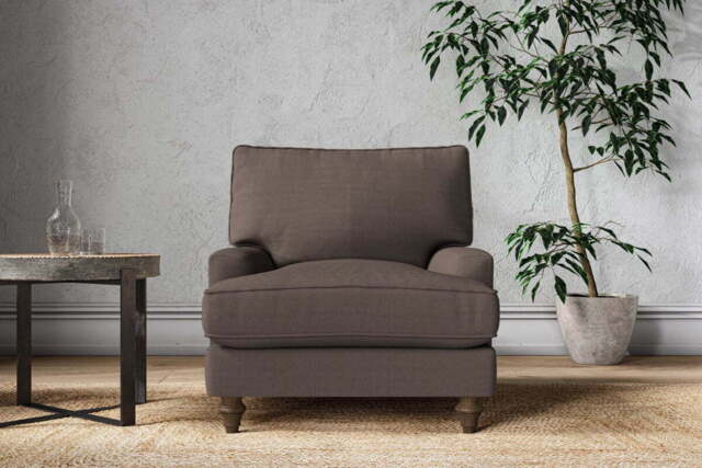 nkuku Marri Armchair - Make To Order - Recycled Cotton Mocha - No Colour
