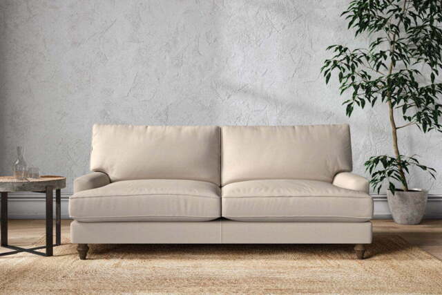 nkuku Marri Sofa - Make To Order - Large - Recycled Cotton Natural