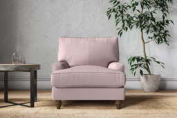 nkuku Marri Armchair - Make To Order - Recycled Cotton Lavender - No Colour