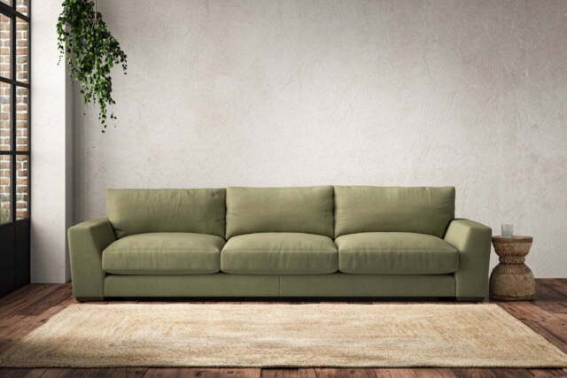nkuku Guddu Sofa - Make To Order - Super Grand - Brera Linen Sage