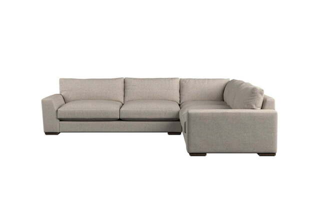 nkuku Guddu Right Hand Corner Sofa - Make To Order - Large - Brera Linen Natural