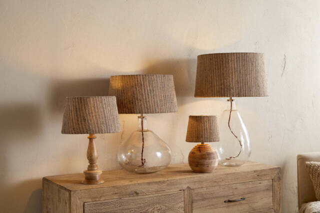 nkuku Nadee Banana Leaf Lampshade - Shades - Medium - Natural