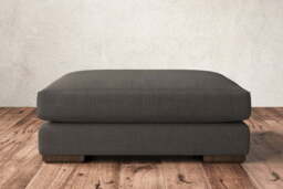 nkuku Guddu Dining Footstool - Make To Order - Grand - Brera Linen Pebble