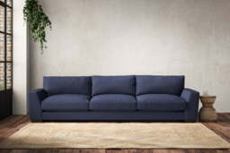 nkuku Guddu Sofa - Make To Order - Super Grand - Recycled Cotton Navy