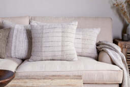 nkuku Mayla Cushion Cover - Textiles - Natural - 50 x 50 cm