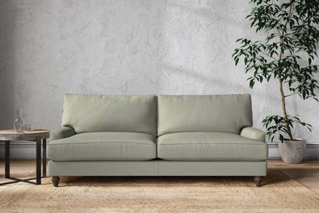 nkuku Marri Sofa - Make To Order - Grand - Recycled Cotton Seaspray
