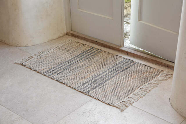 nkuku Varli Jute & Cotton Doormat - Rugs - Natural - 60 x 90 cm