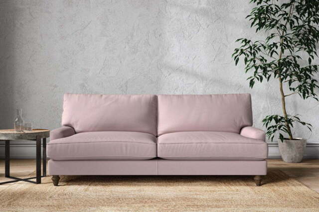 nkuku Marri Sofa - Make To Order - Grand - Recycled Cotton Lavender