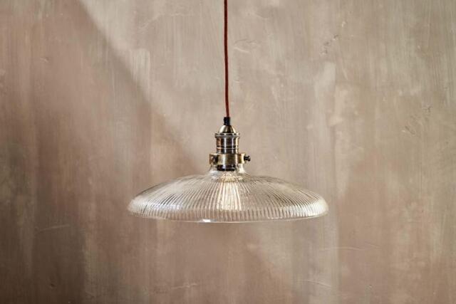 nkuku Zowie Recycled Glass Pendant - Lights - Large - Antique Brass