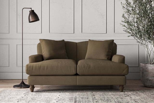 nkuku Deni Sofa - Make To Order - Small - Brera Linen Chestnut