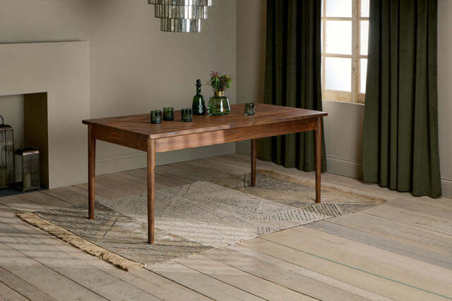 nkuku Anbu Acacia Dining Table - - Tables - Washed Walnut - Large