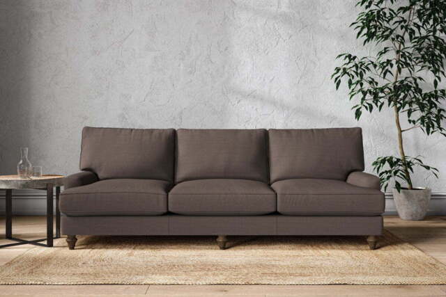 nkuku Marri Sofa - Make To Order - Super Grand - Recycled Cotton Mocha
