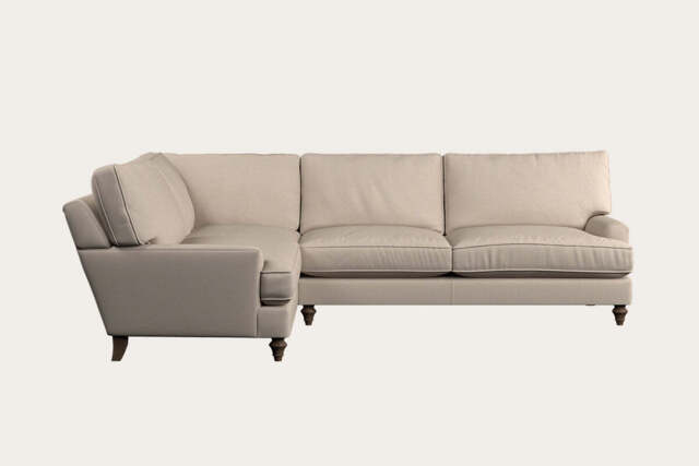 nkuku Marri Left Hand Corner Sofa - Make To Order - Grand - Recycled Cotton Natural