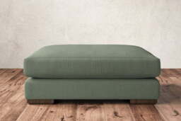 nkuku Guddu Dining Footstool - Make To Order - Grand - Brera Linen Smoke