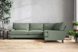 nkuku Marri Right Hand Corner Sofa - Make To Order - Grand - Brera Linen Jade