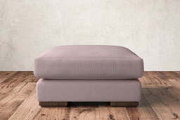 nkuku Guddu Dining Footstool - Make To Order - Medium - Recycled Cotton Lavender