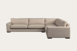 nkuku Guddu Right Hand Corner Sofa - Make To Order - Grand - Recycled Cotton Natural