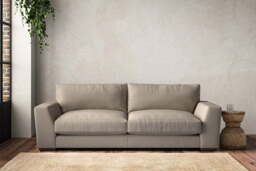 nkuku Guddu Large Sofa - Make To Order - Recycled Cotton Stone - No Colour