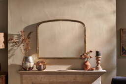 nkuku Almora Arched Mirror - Mirrors - Small - Antique Brass
