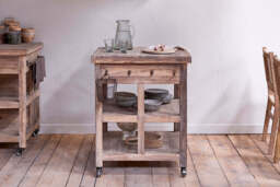 nkuku Tivu Reclaimed Wood Butchers Block - Storage Furniture - One Size - Natural