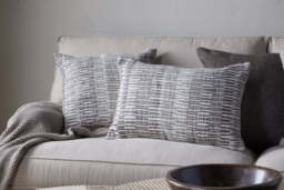 nkuku Aahna Wool Cushion Cover - Textiles - Charcoal - 50 x 50 cm