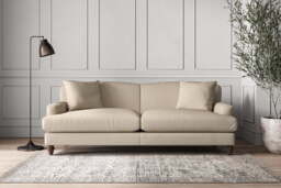 nkuku Deni Sofa - Make To Order - Grand - Recycled Cotton Stone