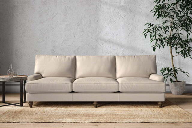 nkuku Marri Sofa - Make To Order - Super Grand - Recycled Cotton Natural