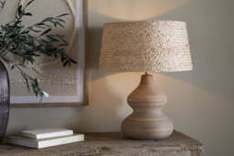 nkuku Dalat Ceramic Table Lamp Base - Lamps - One Size - Natural