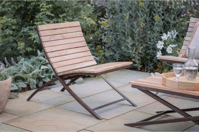 nkuku Yatin Outdoor Dining Chair - Garden - One Size - Natural