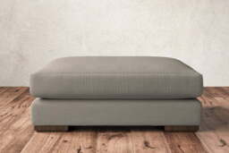 nkuku Guddu Dining Footstool - Make To Order - Grand - Recycled Cotton Flax