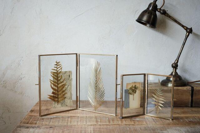 nkuku Folded Danta Frame - Decorative Accessories - Antique Brass - Portrait 5 x 7