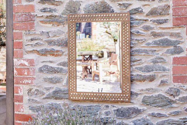nkuku Bahula Decorative Outdoor Mirror - Mirrors - One Size - Rust