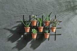 nkuku Jara Terracotta Wall Hung Planter - Vases & Planters - One Size - Terracotta & Iron