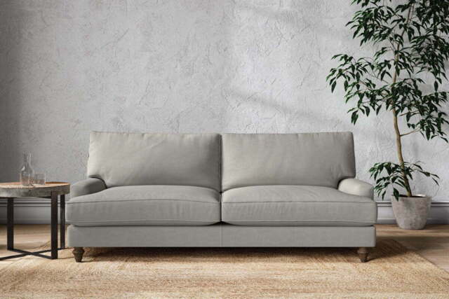 nkuku Marri Sofa - Make To Order - Grand - Brera Linen Smoke