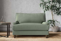 nkuku Marri Love Seat - Make To Order - Brera Linen Jade - No Colour