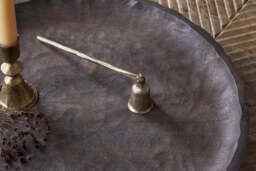nkuku Jyoti Candle Snuffer - Candles Holders & Lanterns - One Size - Antique Brass