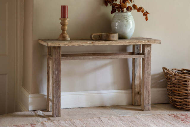 nkuku Ibo Reclaimed Wood Console Table - Tables - One Size - Natural