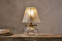 nkuku Dimalai Recycled Glass Table Lamp - Lamps - One Size - Clear