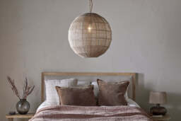 nkuku Nilaveli Woven Jute Sphere Pendant - Lights - One Size - Natural