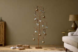 nkuku Charida Base Wire Tree - Christmas Decorations - Extra Large - Brass