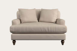 nkuku Deni Love Seat - Make To Order - Recycled Cotton Natural - No Colour
