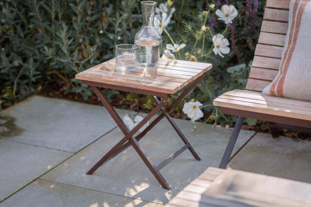 nkuku Yatin Outdoor Side Table - Garden - One Size - Natural