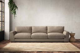 nkuku Guddu Sofa - Make To Order - Super Grand - Brera Linen Pebble